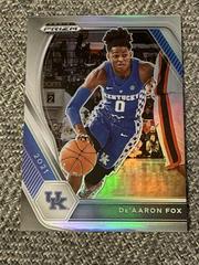 De'Aaron Fox [Silver Prizm] Basketball Cards 2021 Panini Prizm Draft Picks Prices