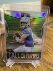 Justin Herbert #CA-JHE Football Cards 2021 Panini Playoff Call to Arms Prices