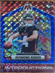Desmond Ridder [Blue] Football Cards 2022 Panini Mosaic Introductions Prices