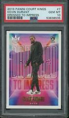 Kevin Durant Basketball Cards 2019 Panini Court Kings Dressed to Impress Prices