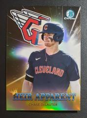 Chase DeLauter [Gold] Baseball Cards 2022 Bowman Draft Heir Apparent Prices