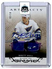 Brett Hull [Material Autograph Purple] Hockey Cards 2021 Upper Deck Artifacts Prices
