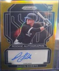 Gavin Sheets [Gold Prizm] #RA-GS Baseball Cards 2022 Panini Prizm Rookie Autographs Prices