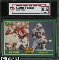 Great Combos; Neil Lomax, Roy Green Football Cards 1989 Panini Score Prices