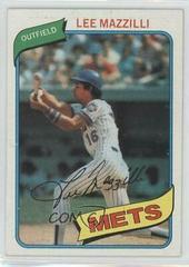 Lee Mazzilli #25 Baseball Cards 1980 Topps Prices