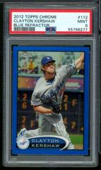 Clayton Kershaw [Blue Refractor] #112 Baseball Cards 2012 Topps Chrome Prices
