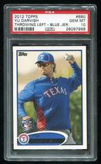 YU Darvish [Throwing Left Blue Jersey] #660 Baseball Cards 2012 Topps Prices