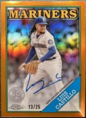 Luis Castillo [Orange] Baseball Cards 2023 Topps Chrome 1988 Autographs Prices