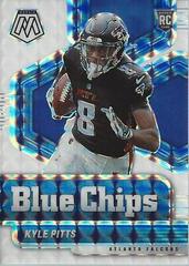 Kyle Pitts [White Mosaic] #10 Football Cards 2021 Panini Mosaic Blue Chips Prices