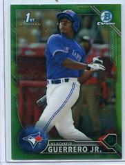 Vladimir Guerrero Jr. [Chrome Green Refractor] #BCP55 Baseball Cards 2016 Bowman Prospects Prices