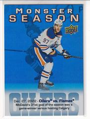Connor McDavid #MS-36 Hockey Cards 2023 Upper Deck Monster Season Prices