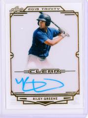 Riley Greene #CA-RG1 Baseball Cards 2019 Leaf Trinity Clear Autograph Prices