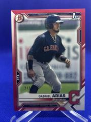 Gabriel Arias [Red] #BP-89 Baseball Cards 2021 Bowman Paper Prospects Prices