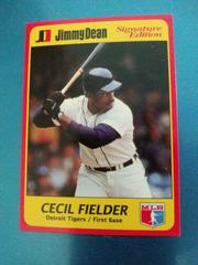 Cecil Fielder #21 Baseball Cards 1991 Jimmy Dean Prices
