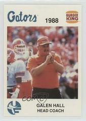 Galen Hall #15 Football Cards 1988 Burger King Florida Gators Prices