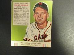 Whitey Lockman #7 Baseball Cards 1953 Red Man Tobacco Prices
