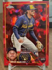 Brice Turang [Red] #USCS101 Baseball Cards 2023 Topps Chrome Update Sapphire Prices