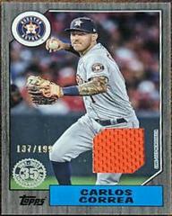 Carlos Correa [Black] #87R-CC Baseball Cards 2022 Topps 1987 Relics Prices