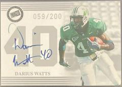 Darius Watts [Silver] Football Cards 2004 Press Pass Autograph Prices