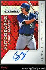 Corey Seager [Red Power] #30 Baseball Cards 2015 Panini Prizm Autograph Prizms Prices