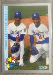 Brothers in Blue [P. Martinez, R. Martinez] #354 Baseball Cards 1993 Fleer Prices