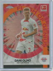 Dani Olmo [Orange] Soccer Cards 2022 Topps Chrome Bundesliga Flash of Genius Prices