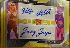 Gigi Dolin, Jacy Jayne [Gold] #DA-TXC Wrestling Cards 2022 Panini NXT WWE Dual Autographs Prices