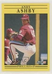 Andy Ashby Baseball Cards 1991 Fleer Update Prices
