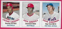 Cedeno, Griffey, Kingman [Hand Cut Panel] Baseball Cards 1977 Hostess Prices