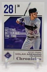 Nolan Arenado [Artist's Proof] Baseball Cards 2018 Panini Chronicles Prices