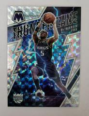 De'Aaron Fox [Mosaic] #16 Basketball Cards 2021 Panini Mosaic Thunder Lane Prices