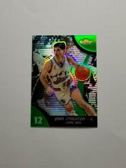 John Stockton [Green Refractor] Basketball Cards 2007 Finest Prices