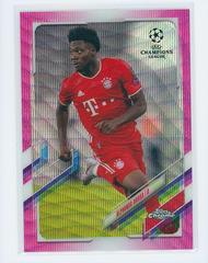 Alphonso Davies [Pink Xfractor] #42 Soccer Cards 2020 Topps Chrome UEFA Champions League Prices