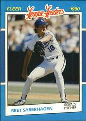 Bret Saberhagen Baseball Cards 1990 Fleer League Leaders Prices