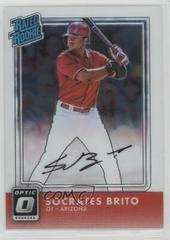 Socrates Brito Baseball Cards 2016 Panini Donruss Optic Rated Rookies Signatures Prices
