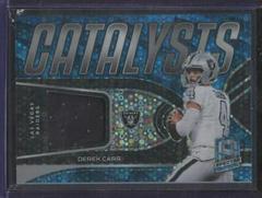 Derek Carr [Neon Blue] Football Cards 2022 Panini Spectra Catalysts Prices