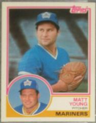Matt Young #129T Baseball Cards 1983 Topps Traded Prices