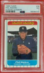 Phil Niekro Baseball Cards 1986 Fleer League Leaders Prices