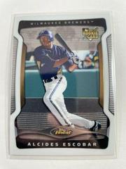 Alcides Escobar #129 Baseball Cards 2009 Finest Prices