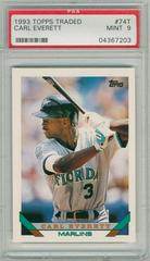 Carl Everett #74T Baseball Cards 1993 Topps Traded Prices