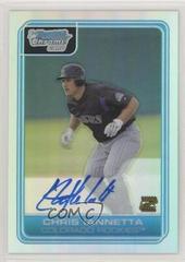 Chris Iannetta [Refractor Autograph] #BC229 Baseball Cards 2006 Bowman Chrome Prospects Prices