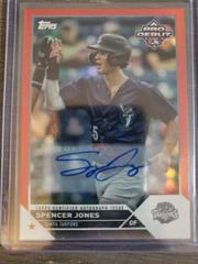 Spencer Jones [Autograph Red] #PD-59 Baseball Cards 2023 Topps Pro Debut Prices