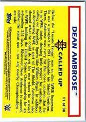 Dean Ambrose #11 Wrestling Cards 2015 Topps Heritage WWE NXT Called Up Prices