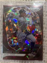 Aaron Judge [Burgundy Cracked Ice Prizm] #64 Baseball Cards 2020 Panini Prizm Prices