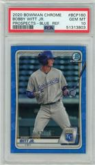 Bobby Witt Jr. [Blue Refractor] Baseball Cards 2020 Bowman Chrome Prospects Prices