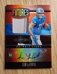 Sam LaPorta [Ruby] #FAPS-12 Football Cards 2023 Panini Legacy Futures Patch Autographs Prices