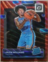Jalen Williams [Red Wave] #235 Basketball Cards 2022 Panini Donruss Optic Prices