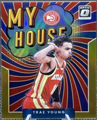 Trae Young [Gold] #14 Basketball Cards 2021 Panini Donruss Optic My House Prices