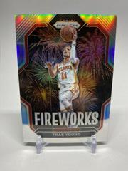 Trae Young [Silver] Basketball Cards 2022 Panini Prizm Fireworks Prices