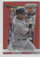 Alex Rodriguez [Red Prizm] Baseball Cards 2013 Panini Prizm Prices